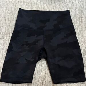 lululemon athletica Black Camo Bike Shorts